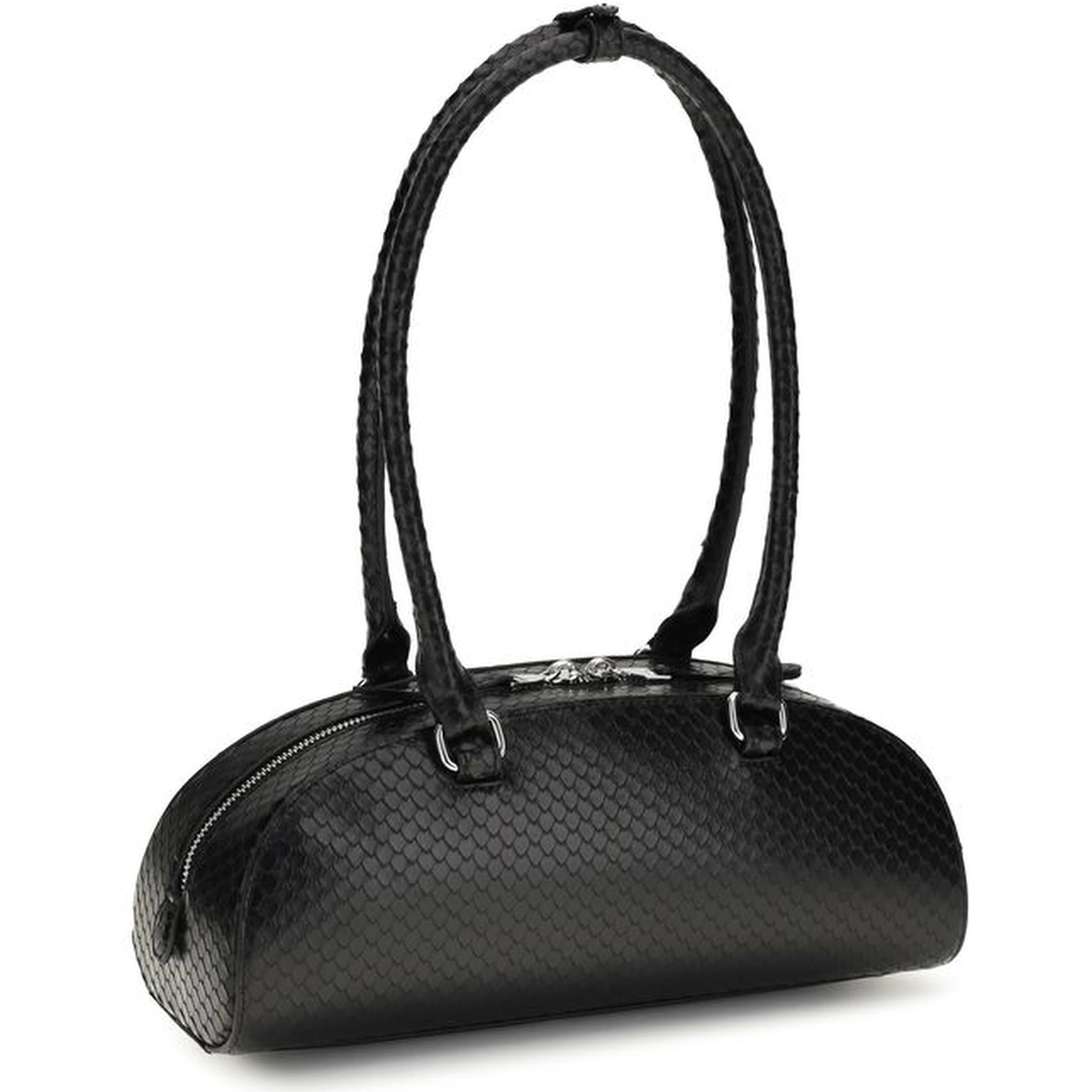 Black Calf Leather Bos Taurus Shoulder Bag