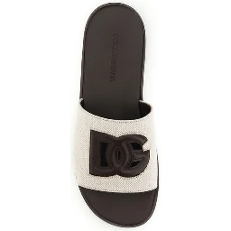 Beige Canvas Sandals