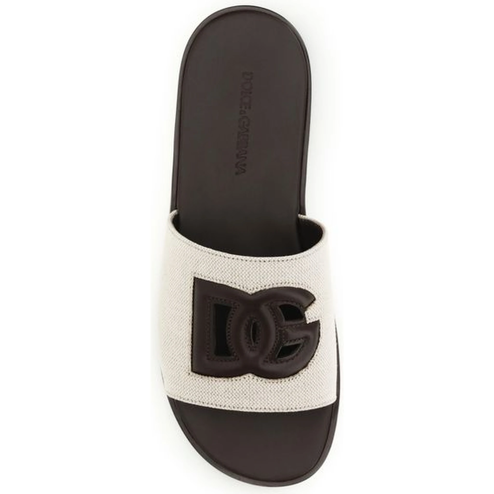 Beige Canvas Sandals