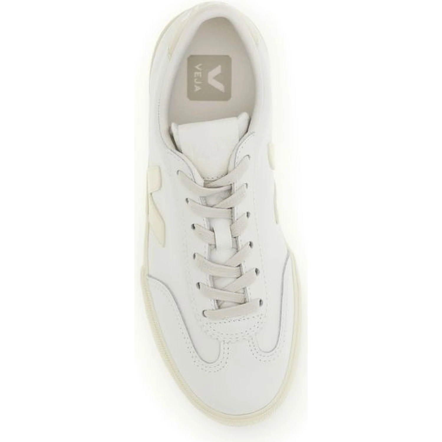 White Calf Leather Bos Taurus Low Top Sneakers