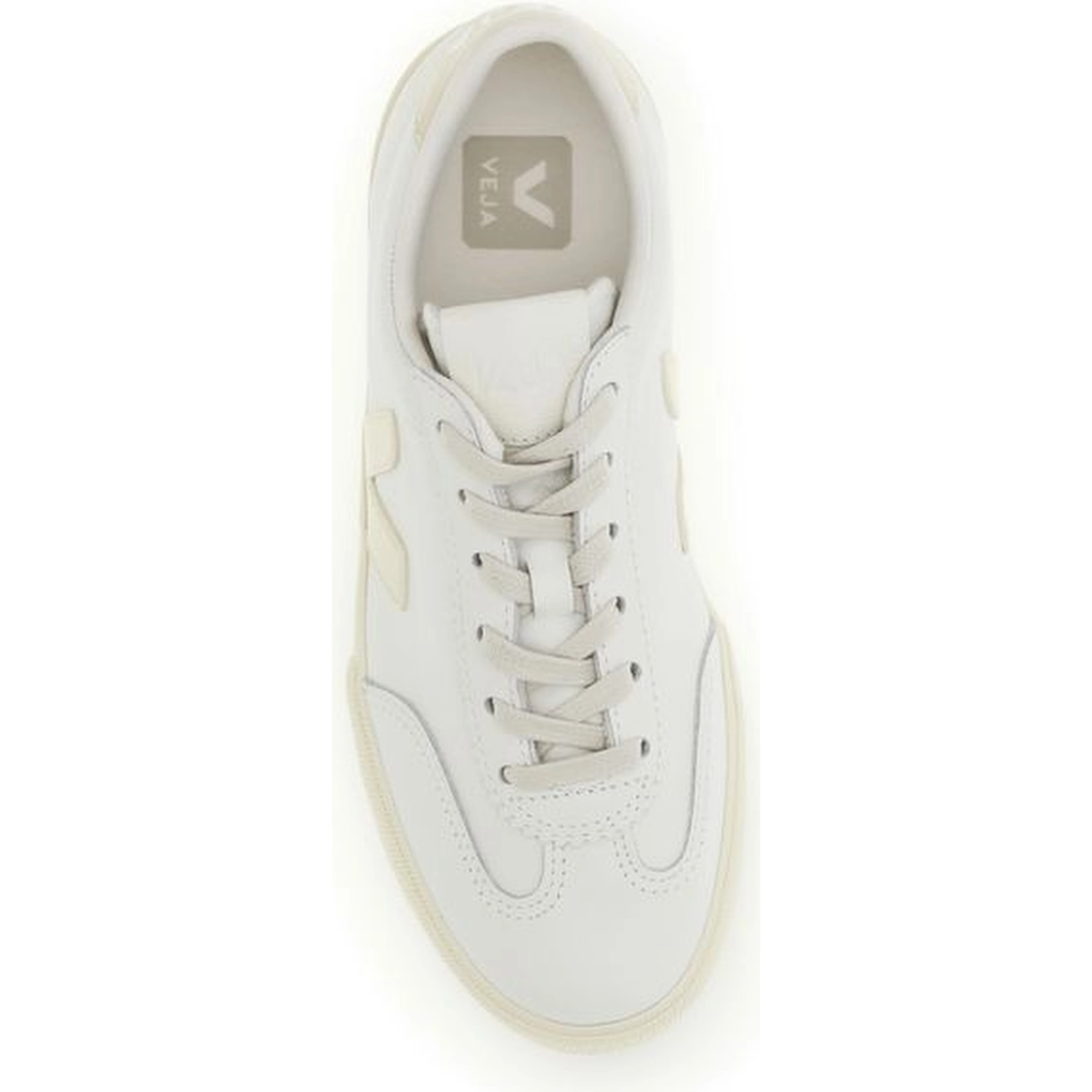 White Calf Leather Bos Taurus Low Top Sneakers