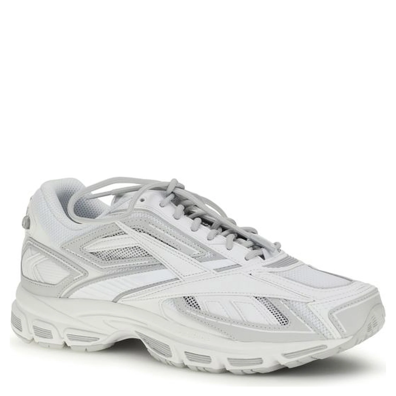 White Polyethylene Athletic Sneakers
