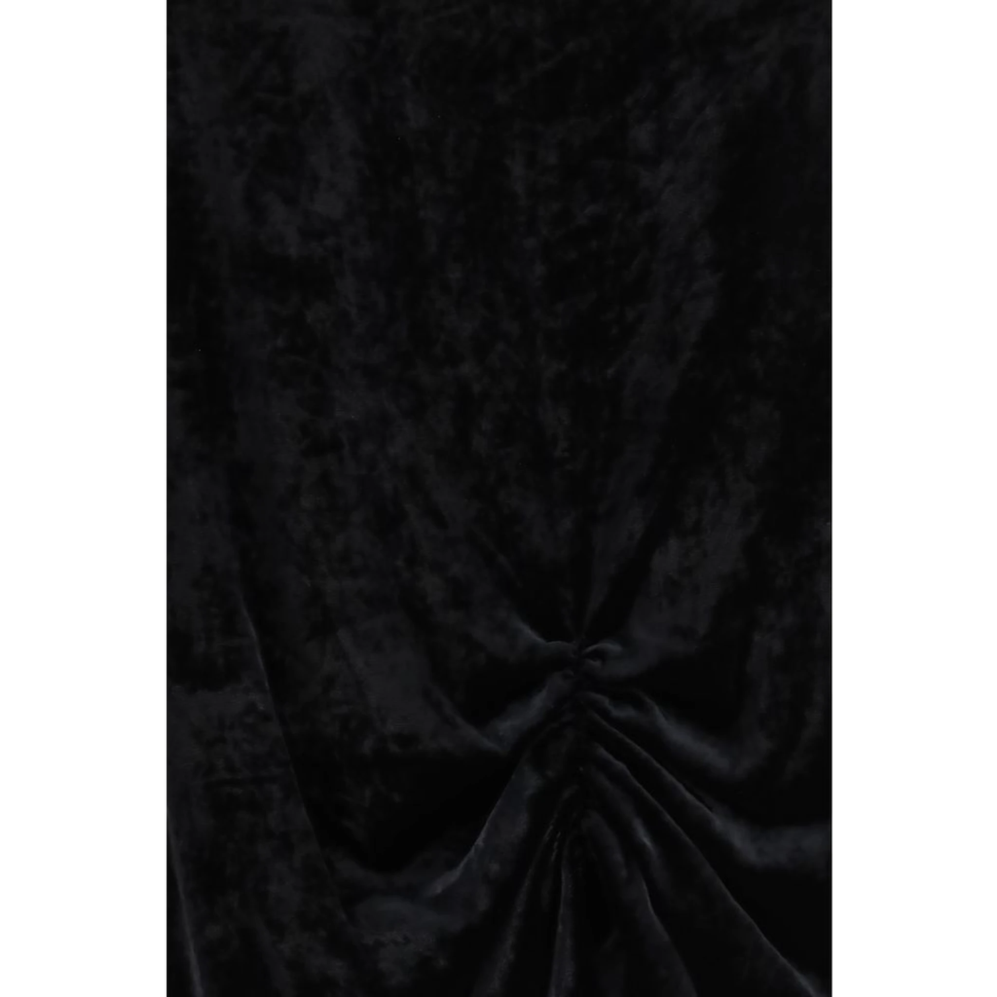 Black Viscose Long Skirt