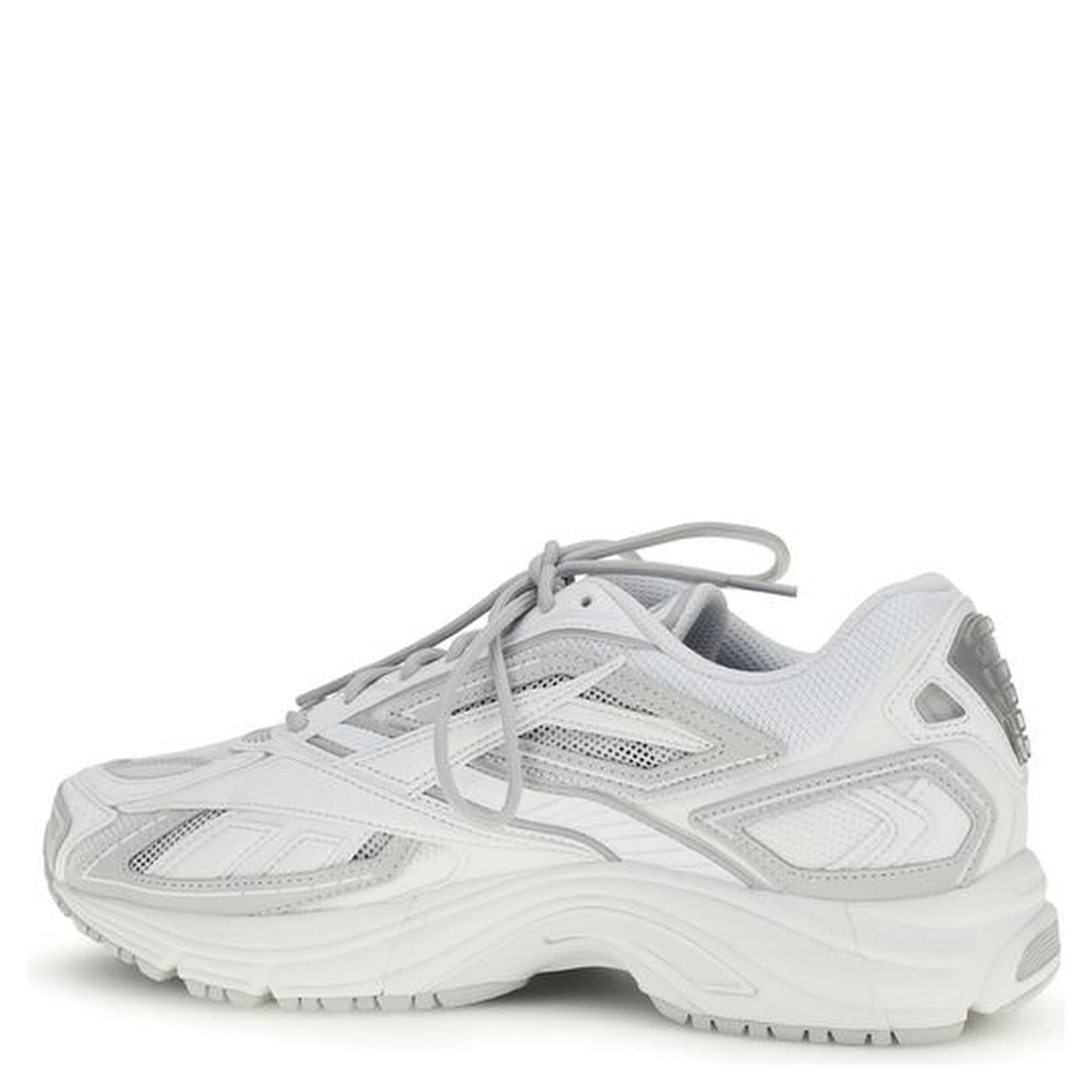 White Polyethylene Athletic Sneakers