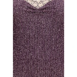 Multicolor Viscose Sleeveles T-Shirt