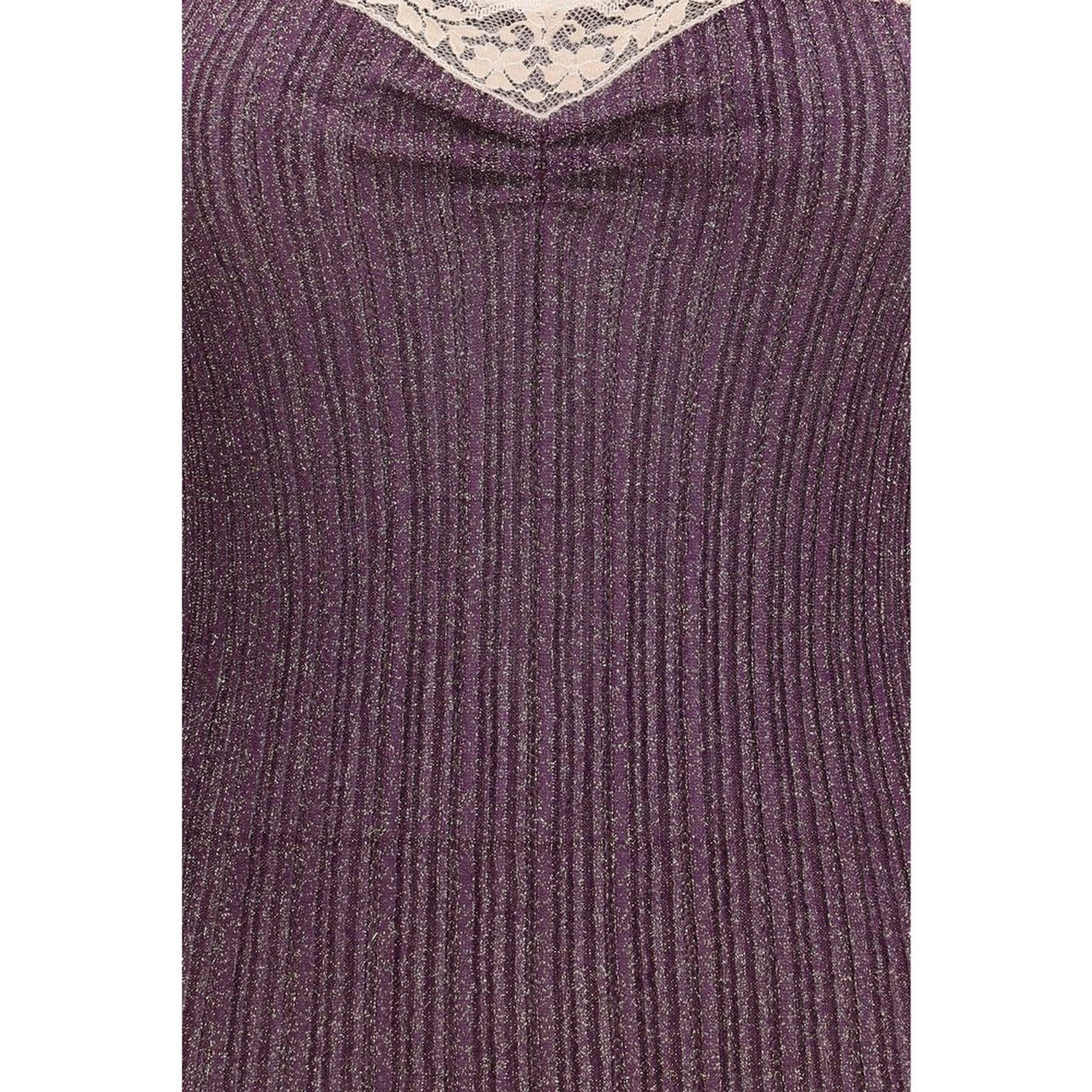 Multicolor Viscose Sleeveles T-Shirt