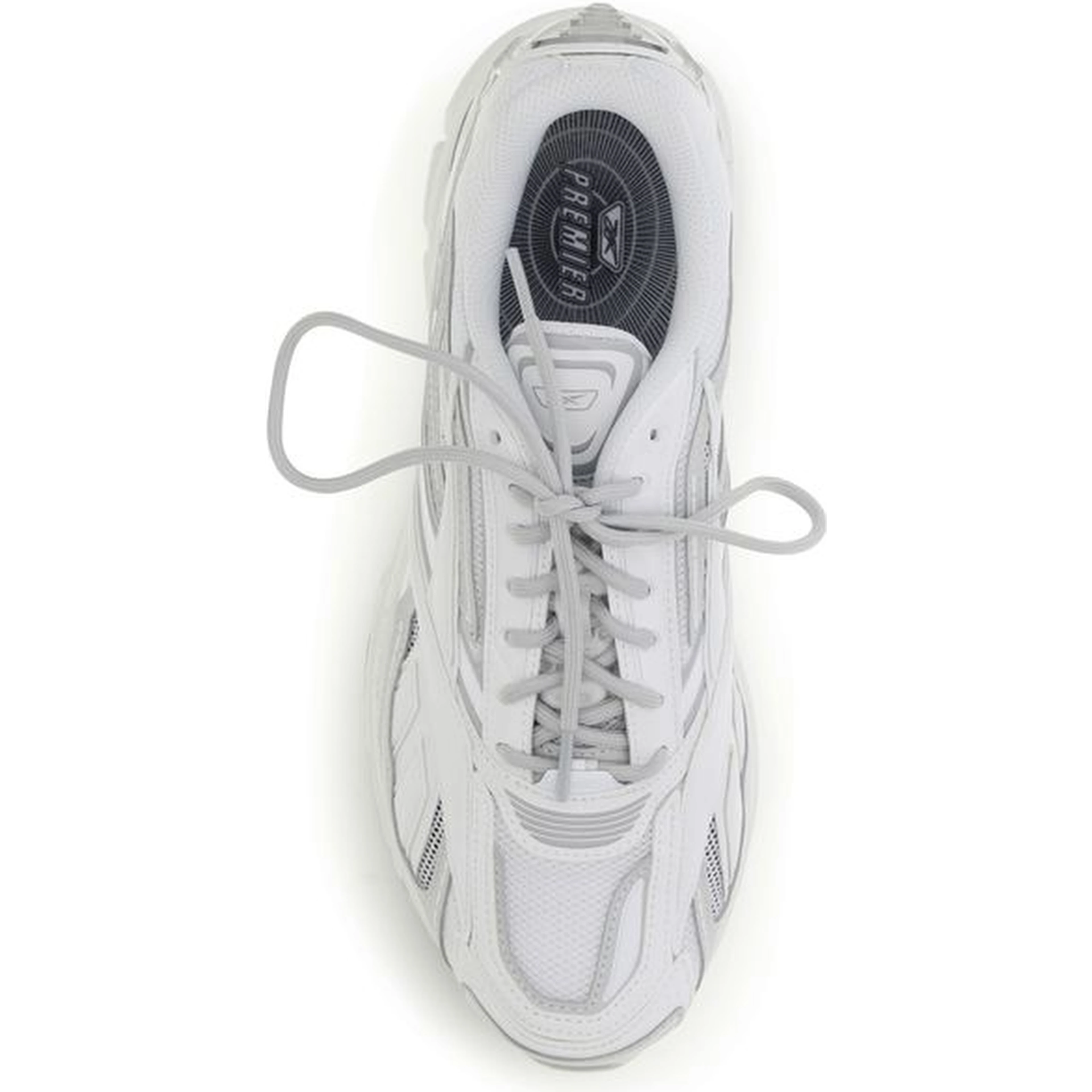 White Polyethylene Athletic Sneakers