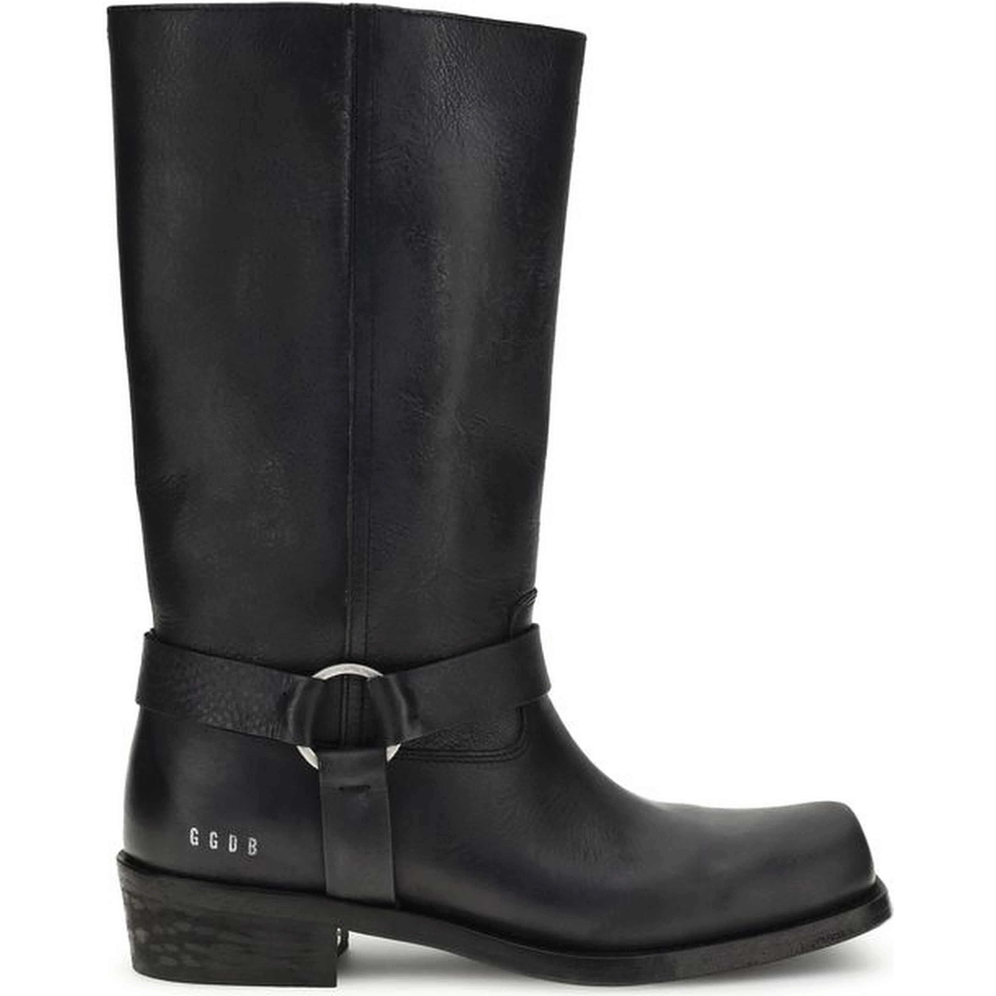 Black Calf Leather Bos Taurus Ankle Boots