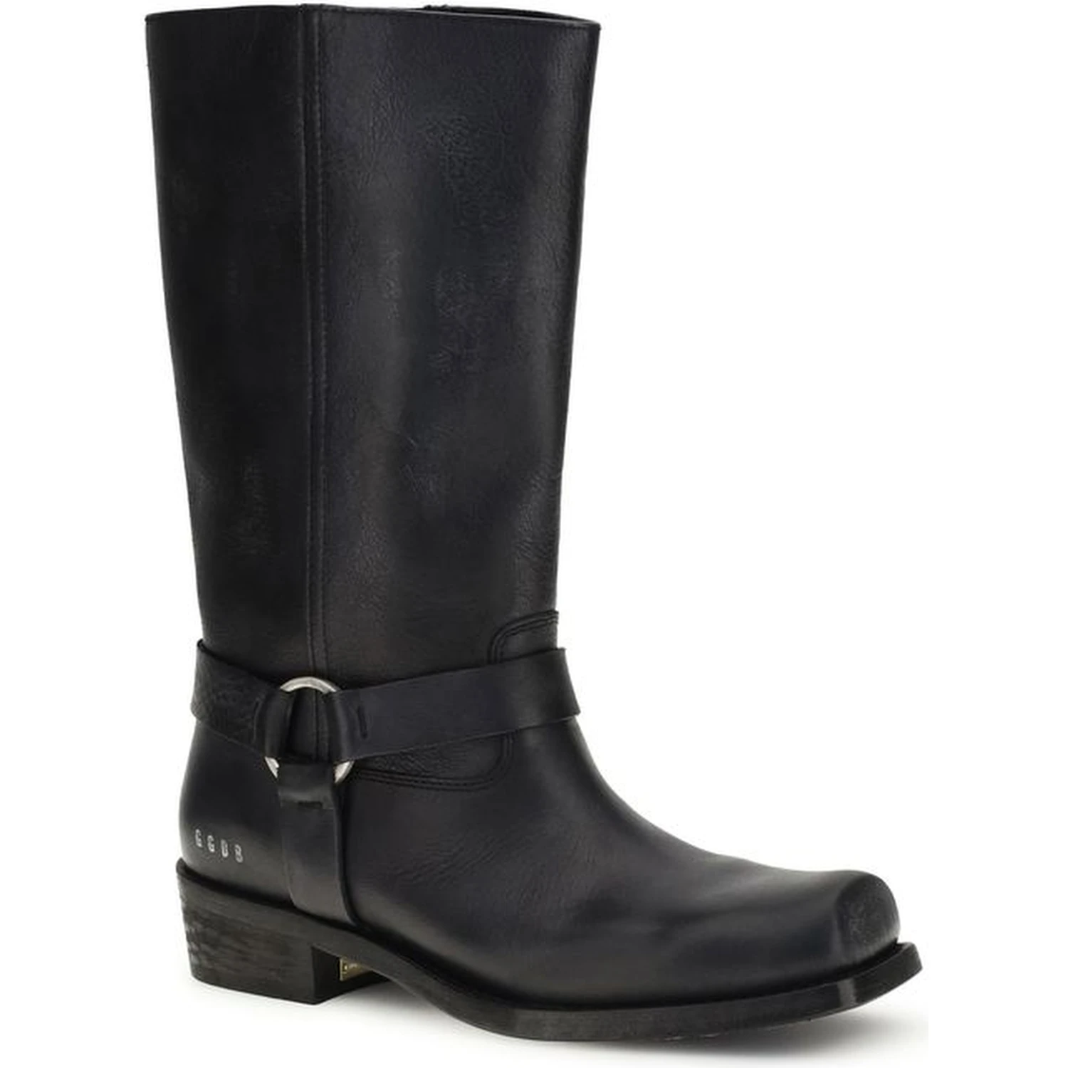 Black Calf Leather Bos Taurus Ankle Boots