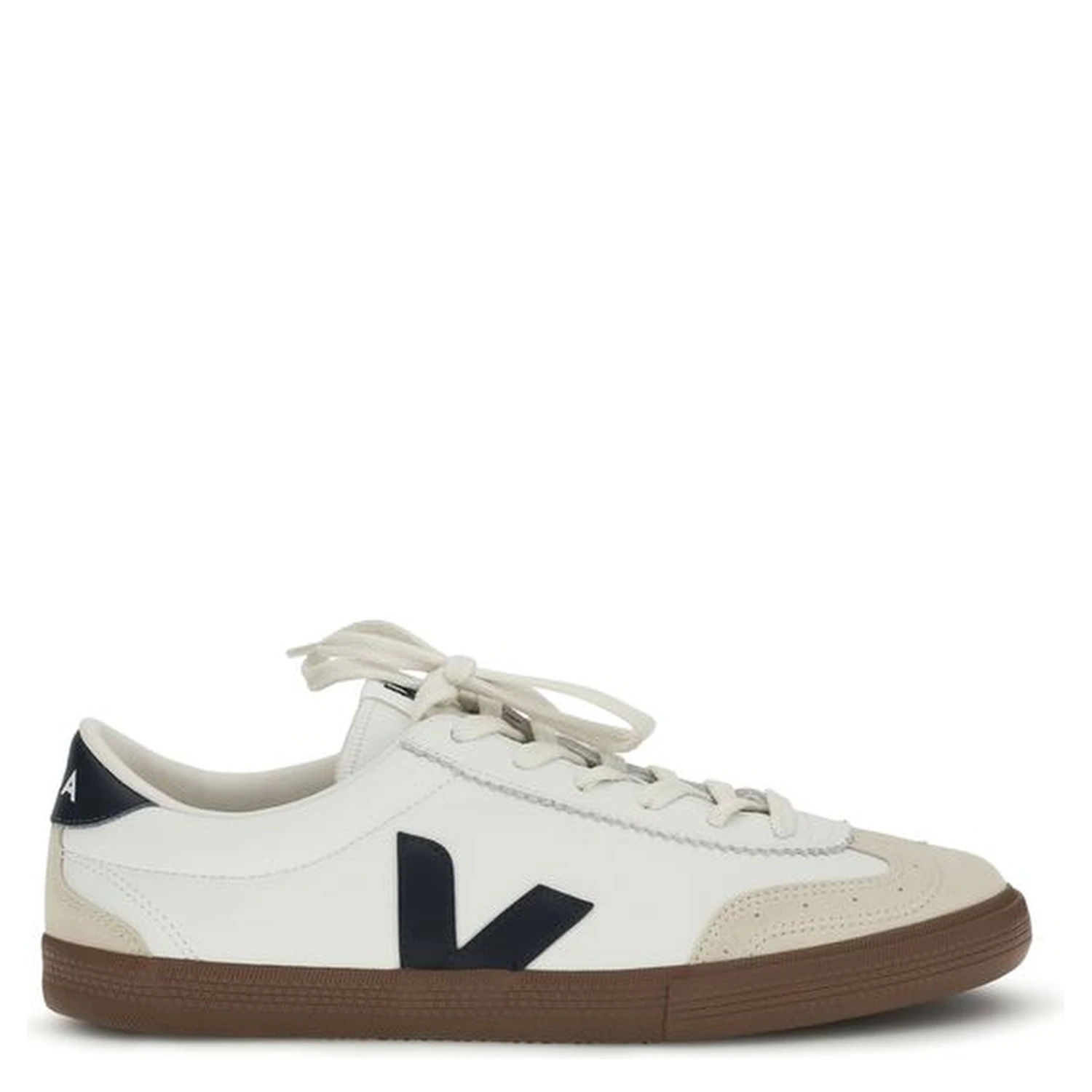 White Calf Leather Bos Taurus Athletic Sneakers