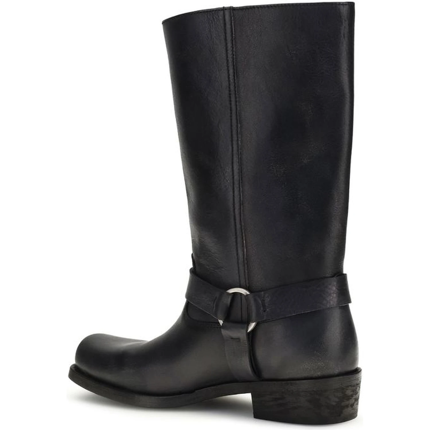 Black Calf Leather Bos Taurus Ankle Boots