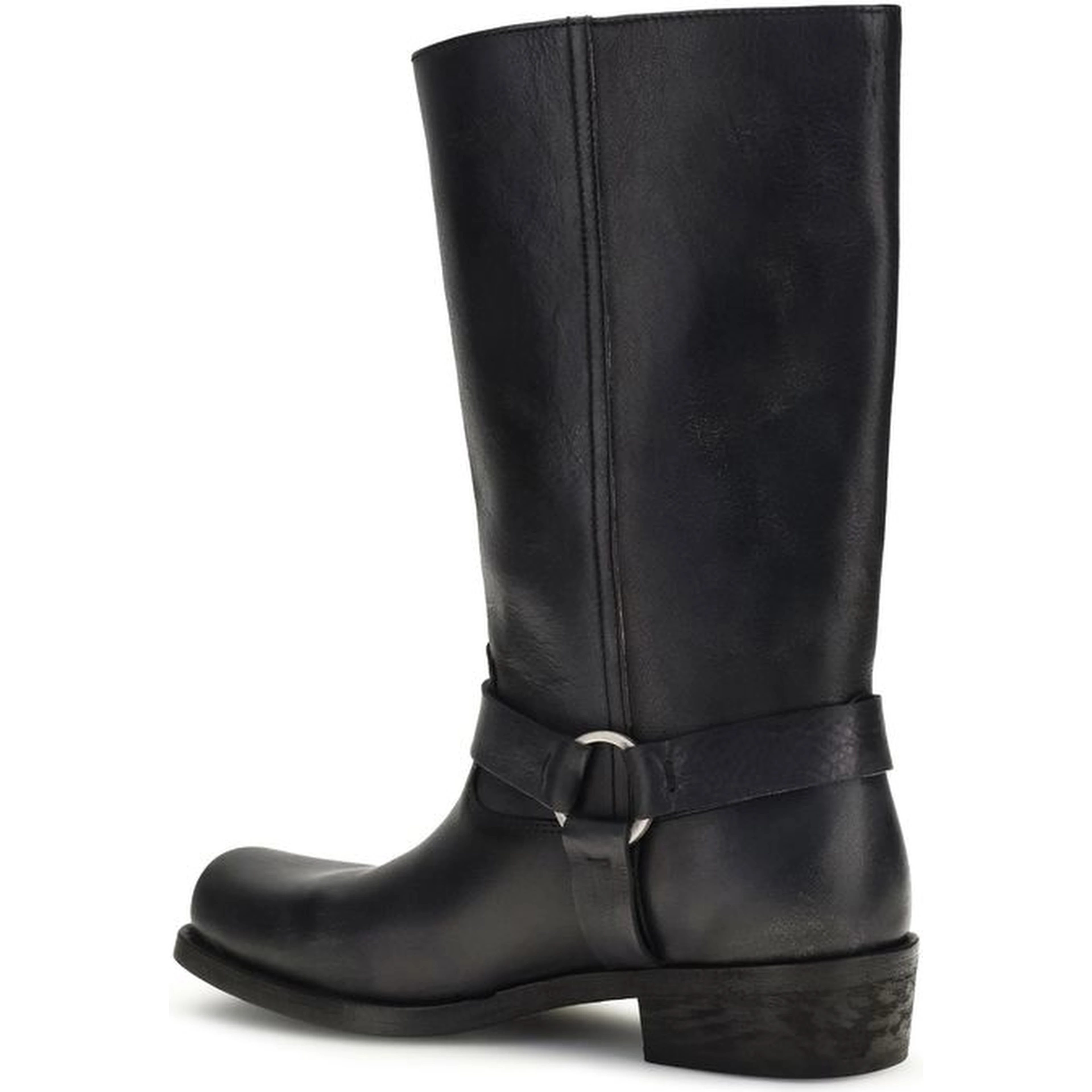 Black Calf Leather Bos Taurus Ankle Boots