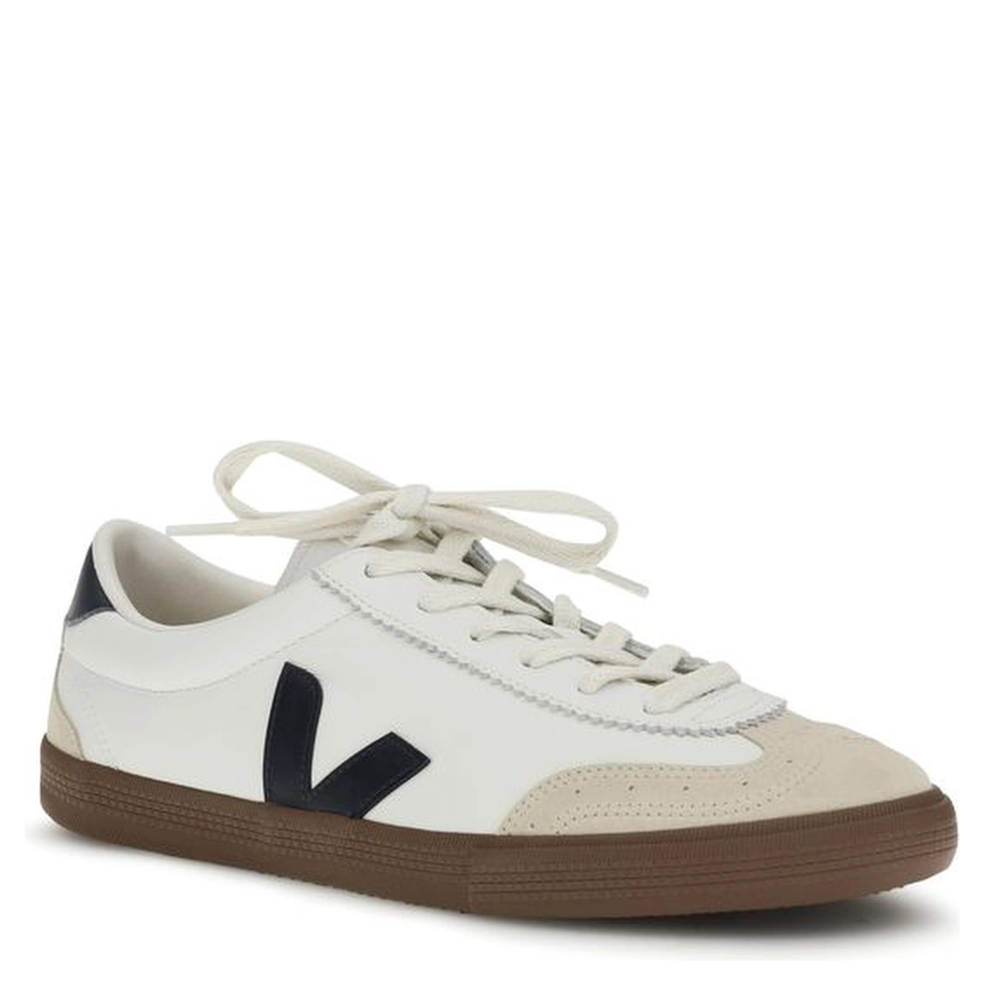White Calf Leather Bos Taurus Athletic Sneakers