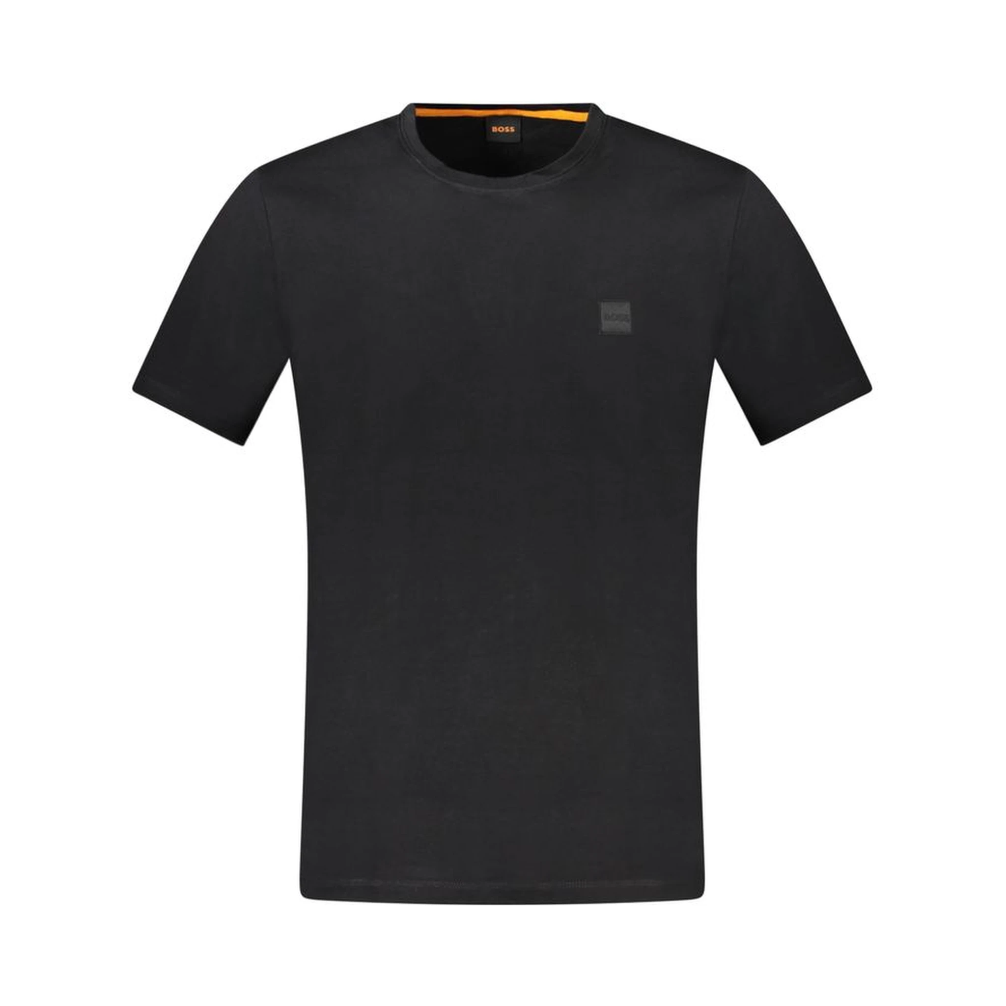 Black Cotton Men T-Shirt
