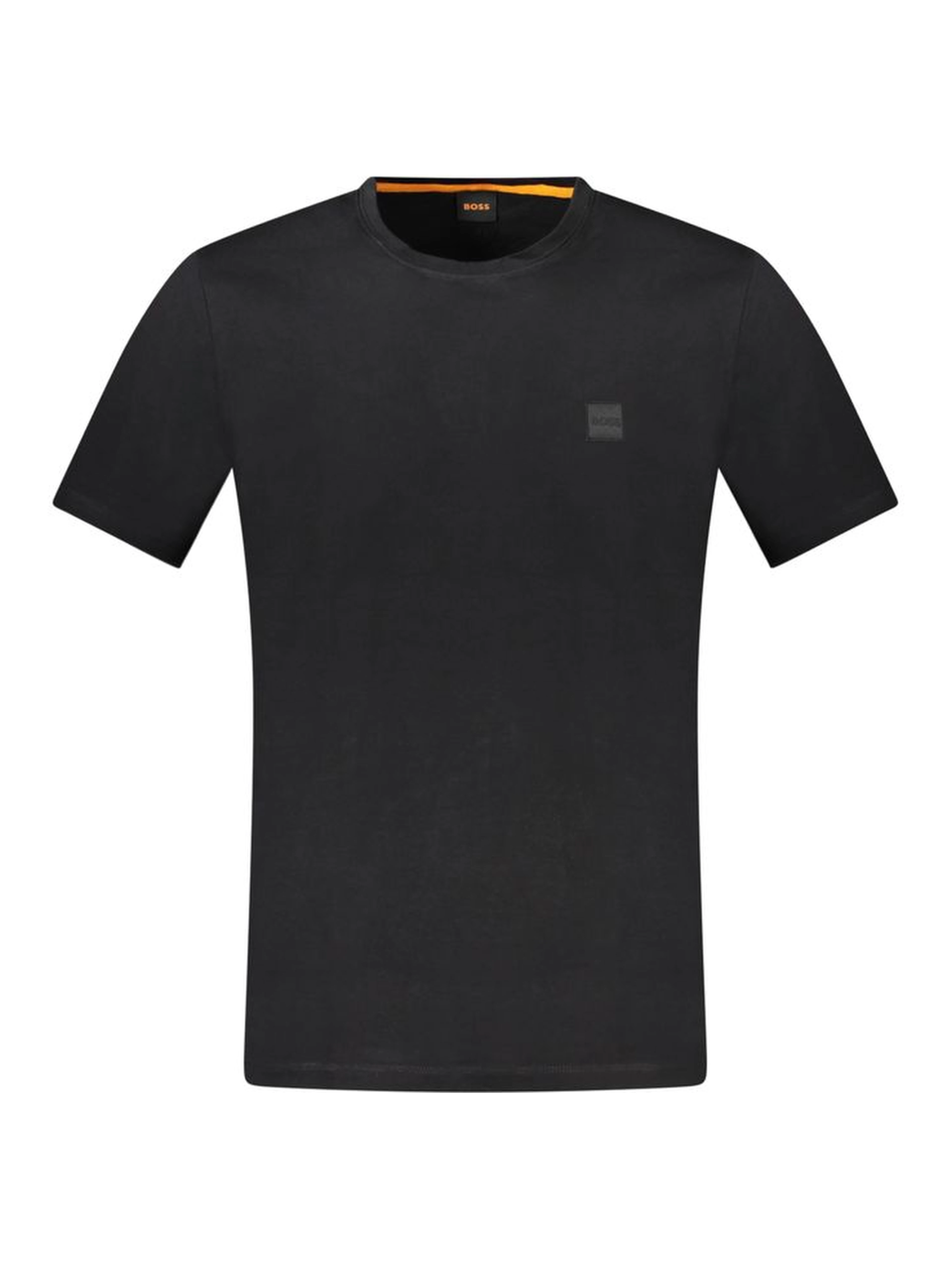 Black Cotton Men T-Shirt