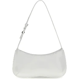 حقيبة كتف بوس توروس من جلد العجل الأبيض