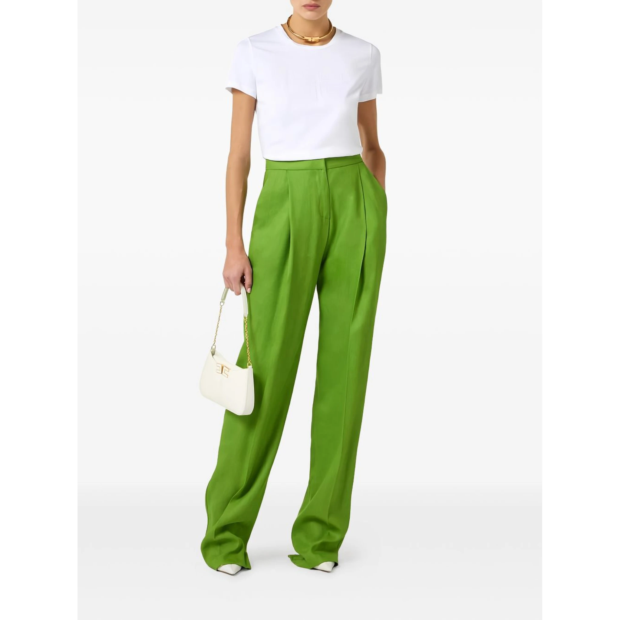 Elisabetta Franchi Trousers Green