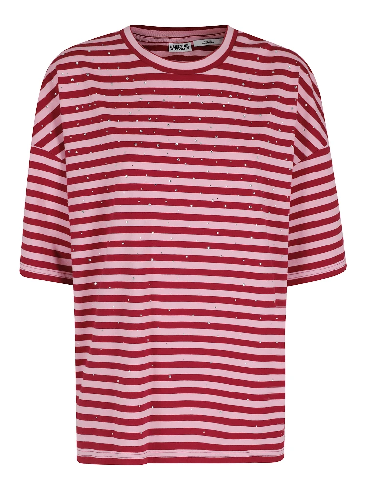 JOSTE STRIPED T-SHIRT W STRASS