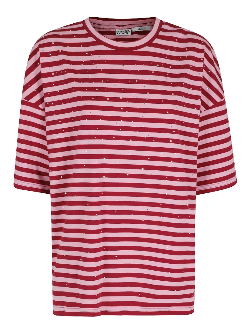 JOSTE STRIPED T-SHIRT W STRASS