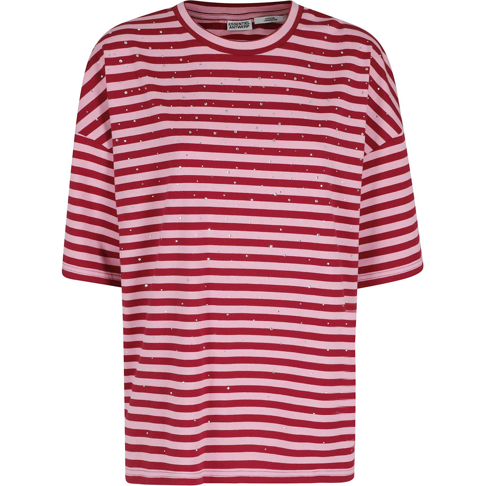 JOSTE STRIPED T-SHIRT W STRASS