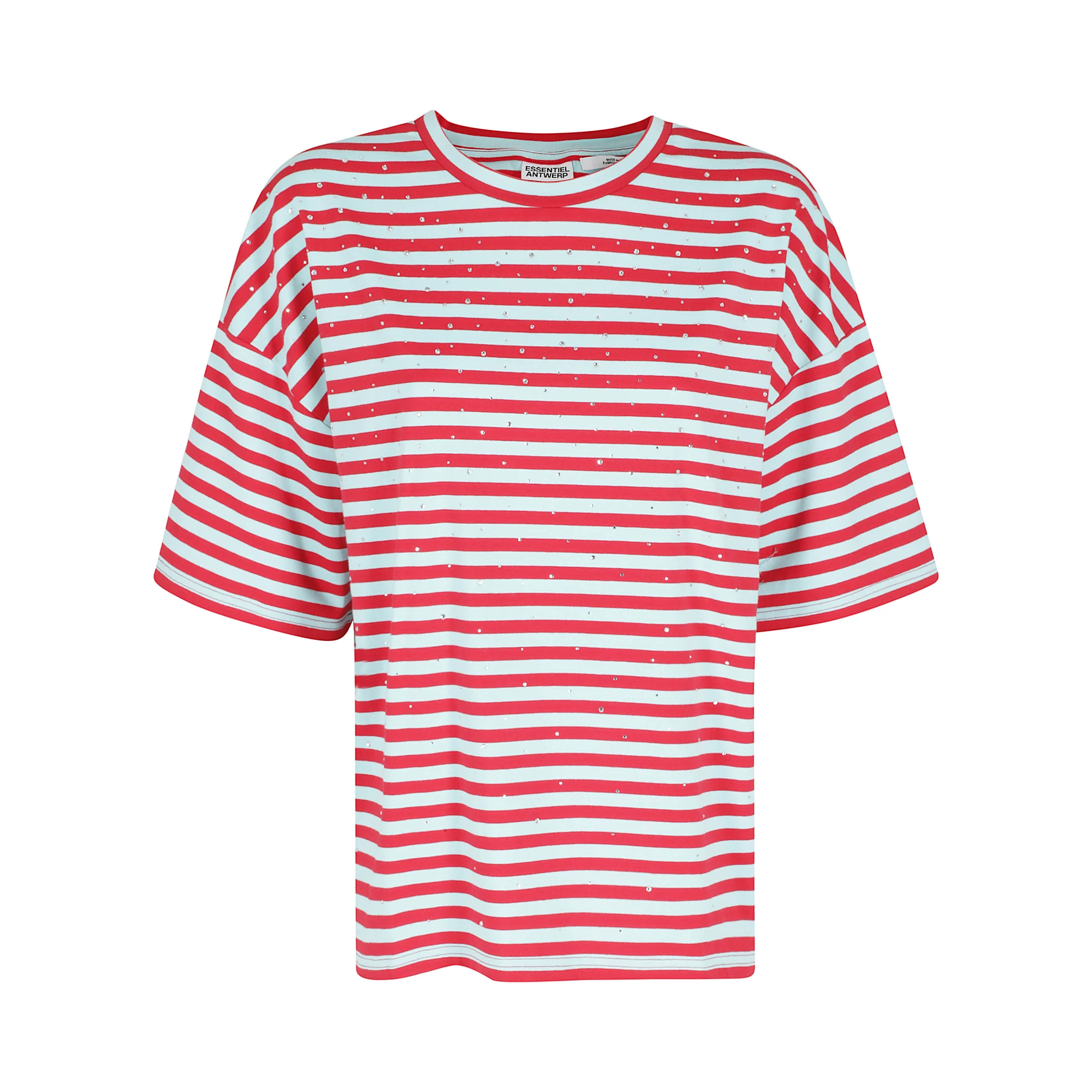 JOSTE STRIPED T-SHIRT W STRASS