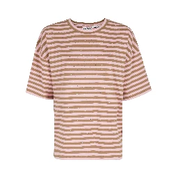 JOSTE STRIPED T-SHIRT W STRASS
