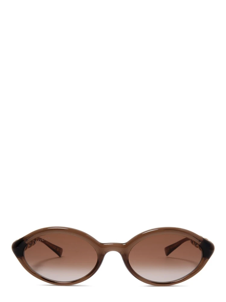 Oval lens sunglasses