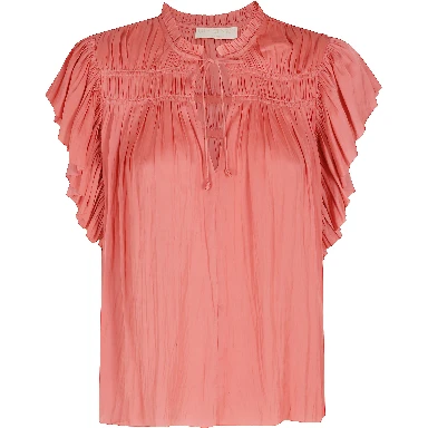 AGOSTA FLUTTER SLEEVE TOP
