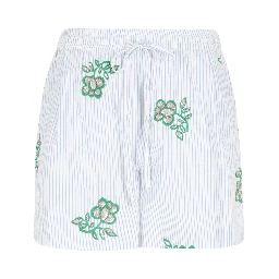 JUSTE EMBROIDERED MINI SHORTS