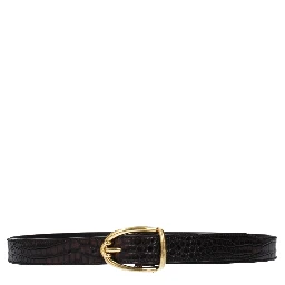 Brown Leather Regular Belt