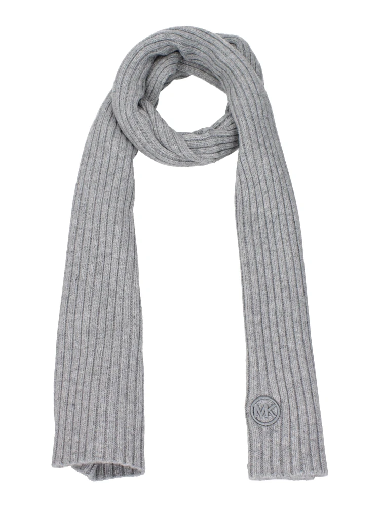 Gray Polyester Scarf