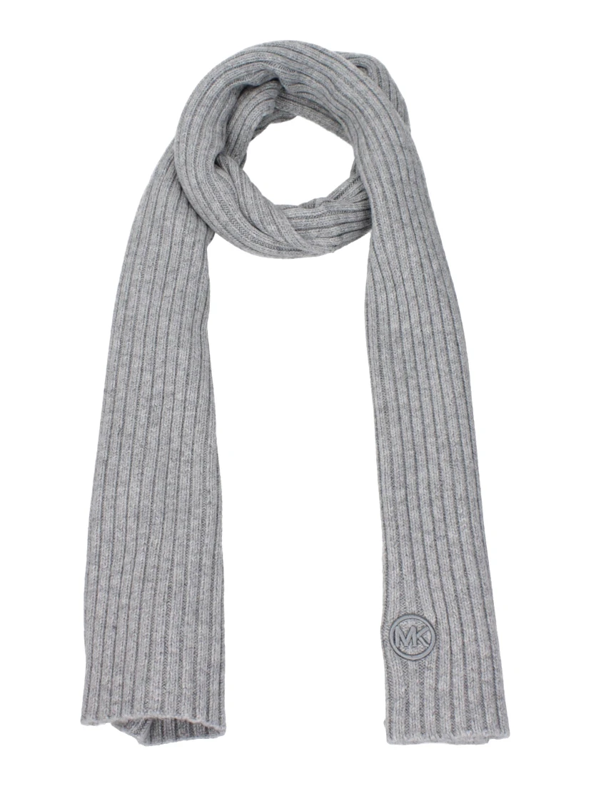 Gray Polyester Scarf