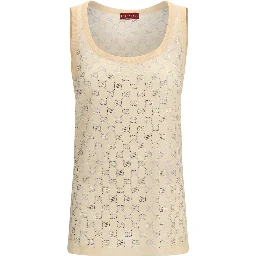 Multicolor Silk Tank Tops