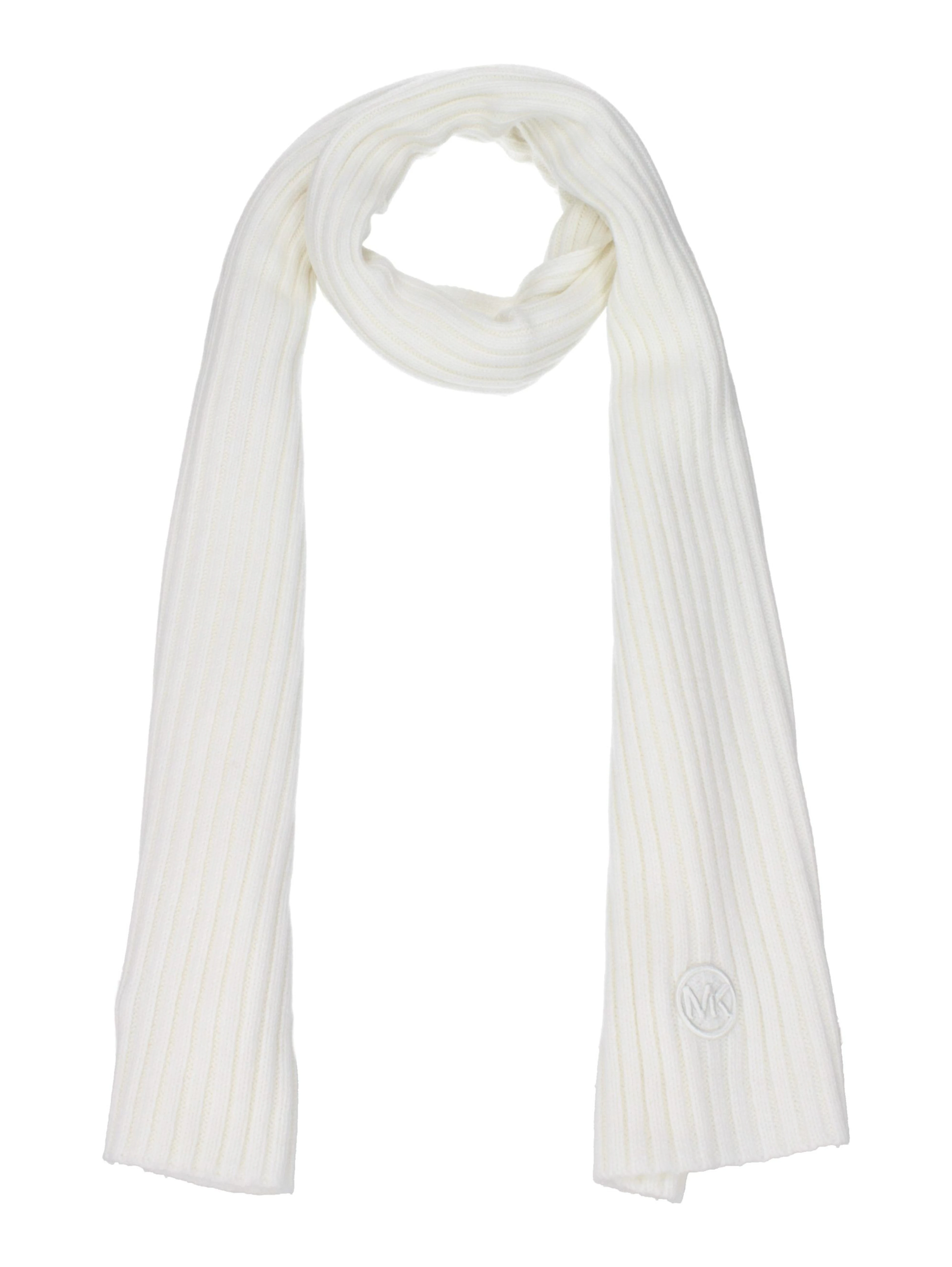 White Polyester Scarf