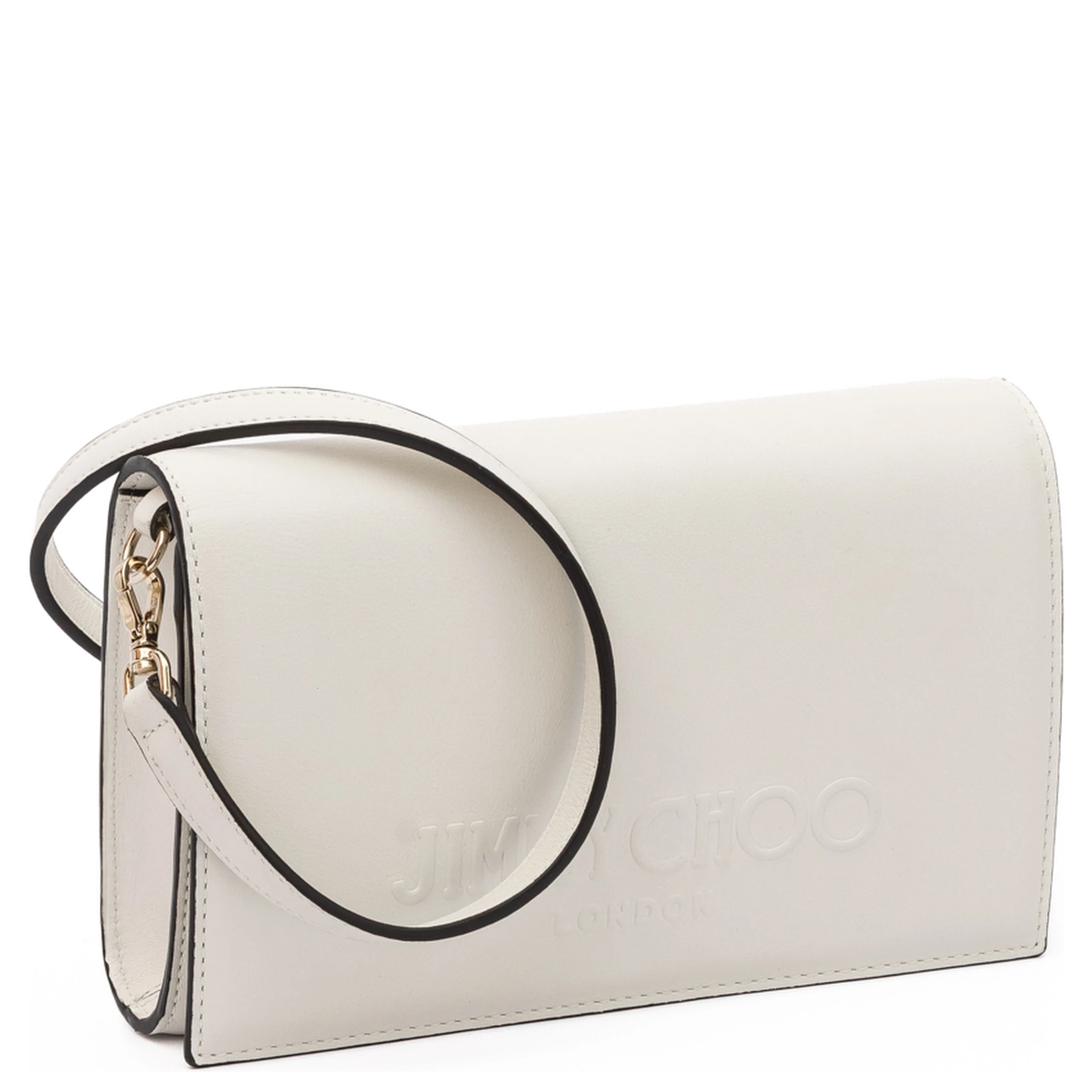 White Avenue Leather Shoulder Strap Bag
