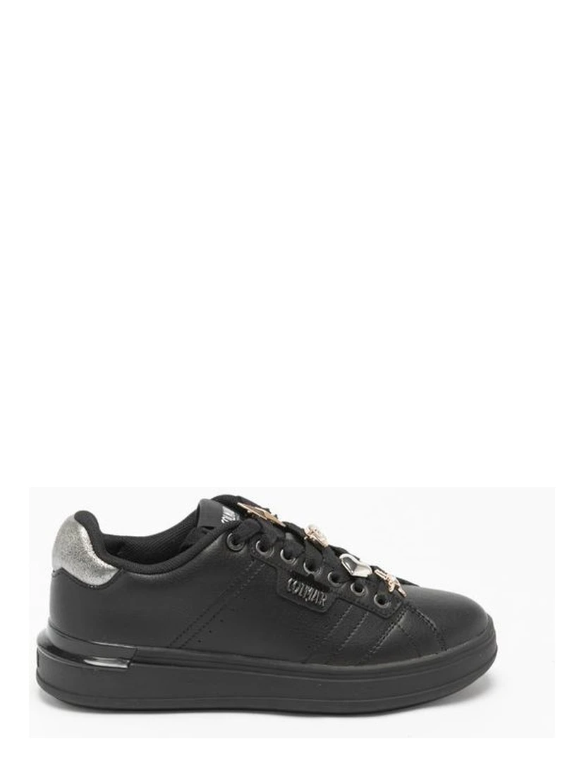 Black Polyethylene Low Top Sneakers