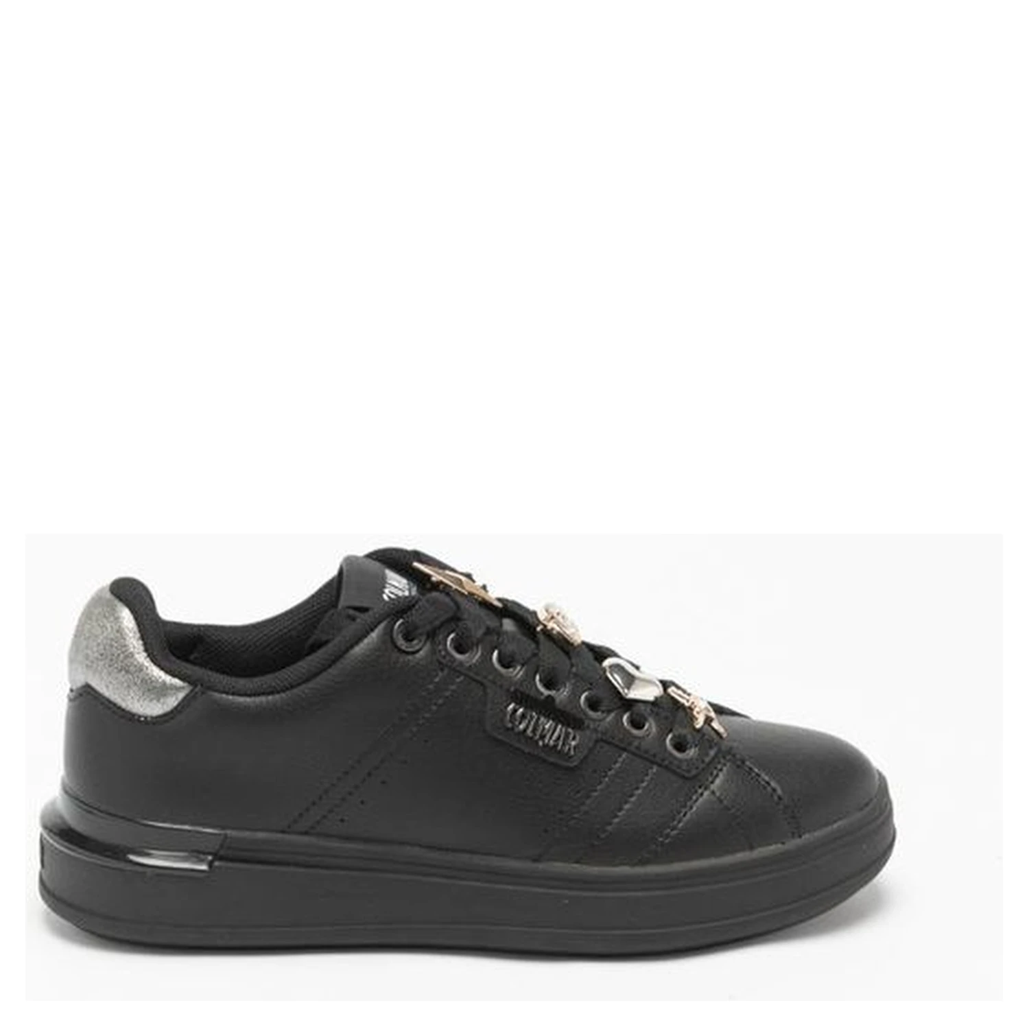 Black Polyethylene Low Top Sneakers
