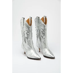 Multicolor Viscose High Heel Boots