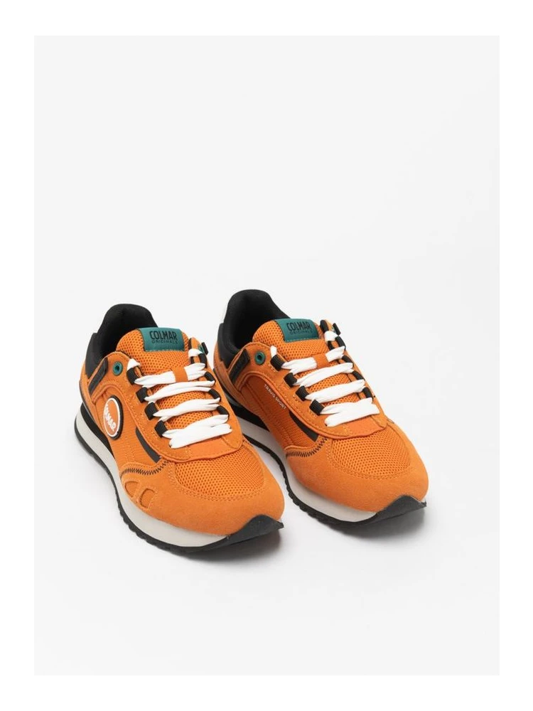 Orange Leather Athletic Sneakers alternative