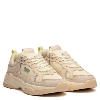 White Leather Chunky Sneakers