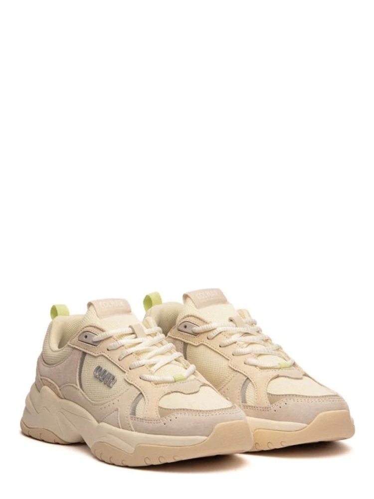 White Leather Chunky Sneakers