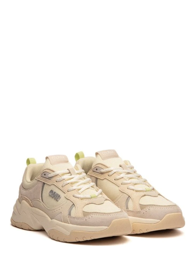White Leather Chunky Sneakers