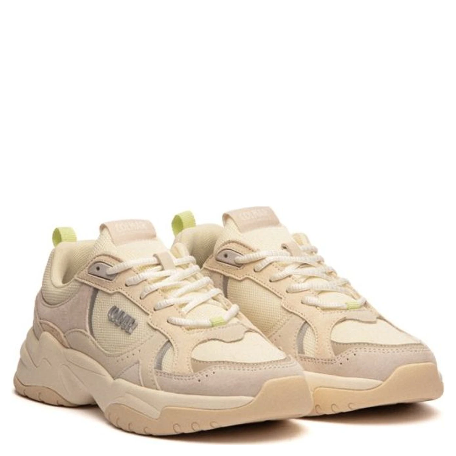 White Leather Chunky Sneakers
