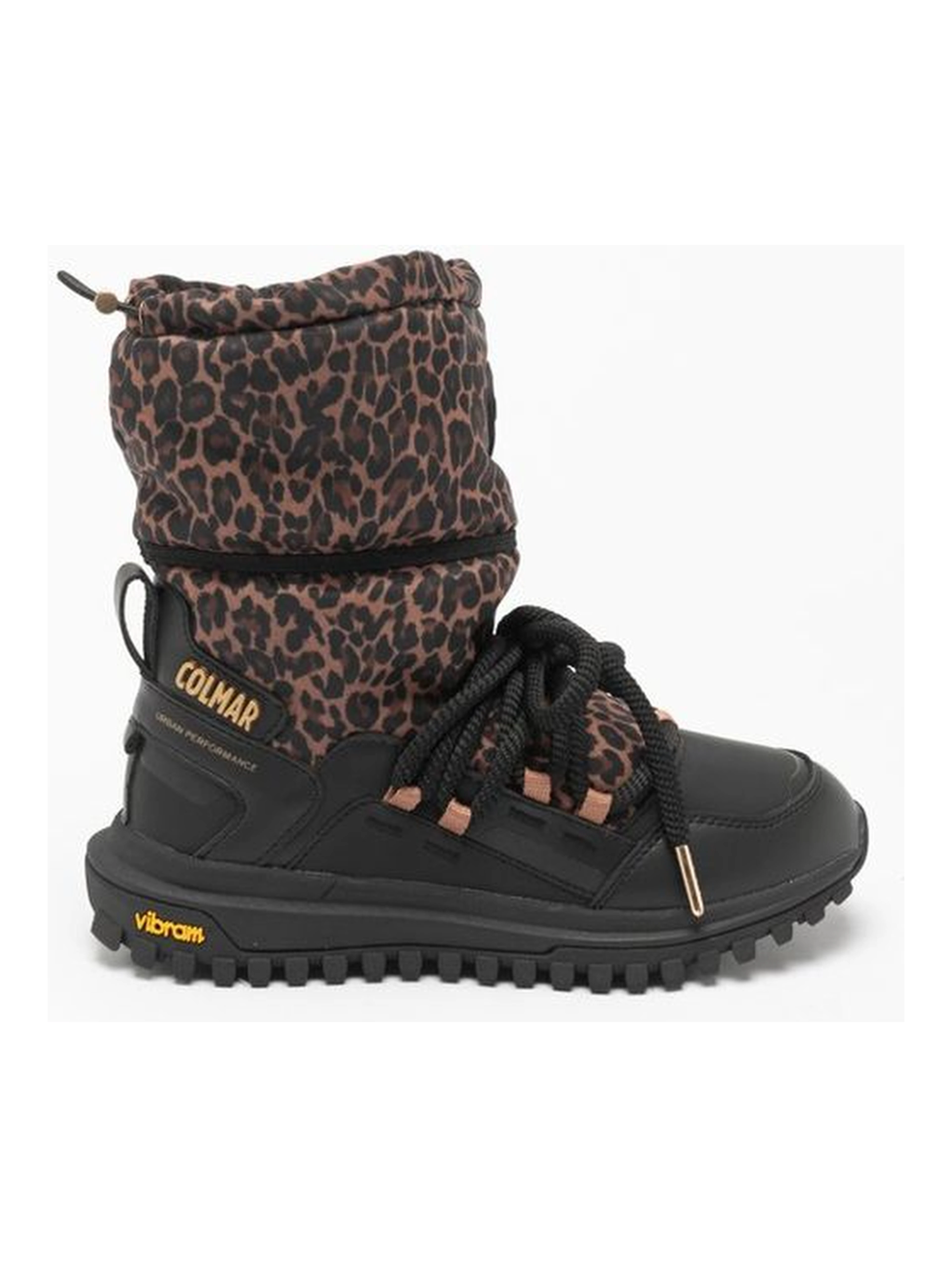 Black Polyester Ankle Boots