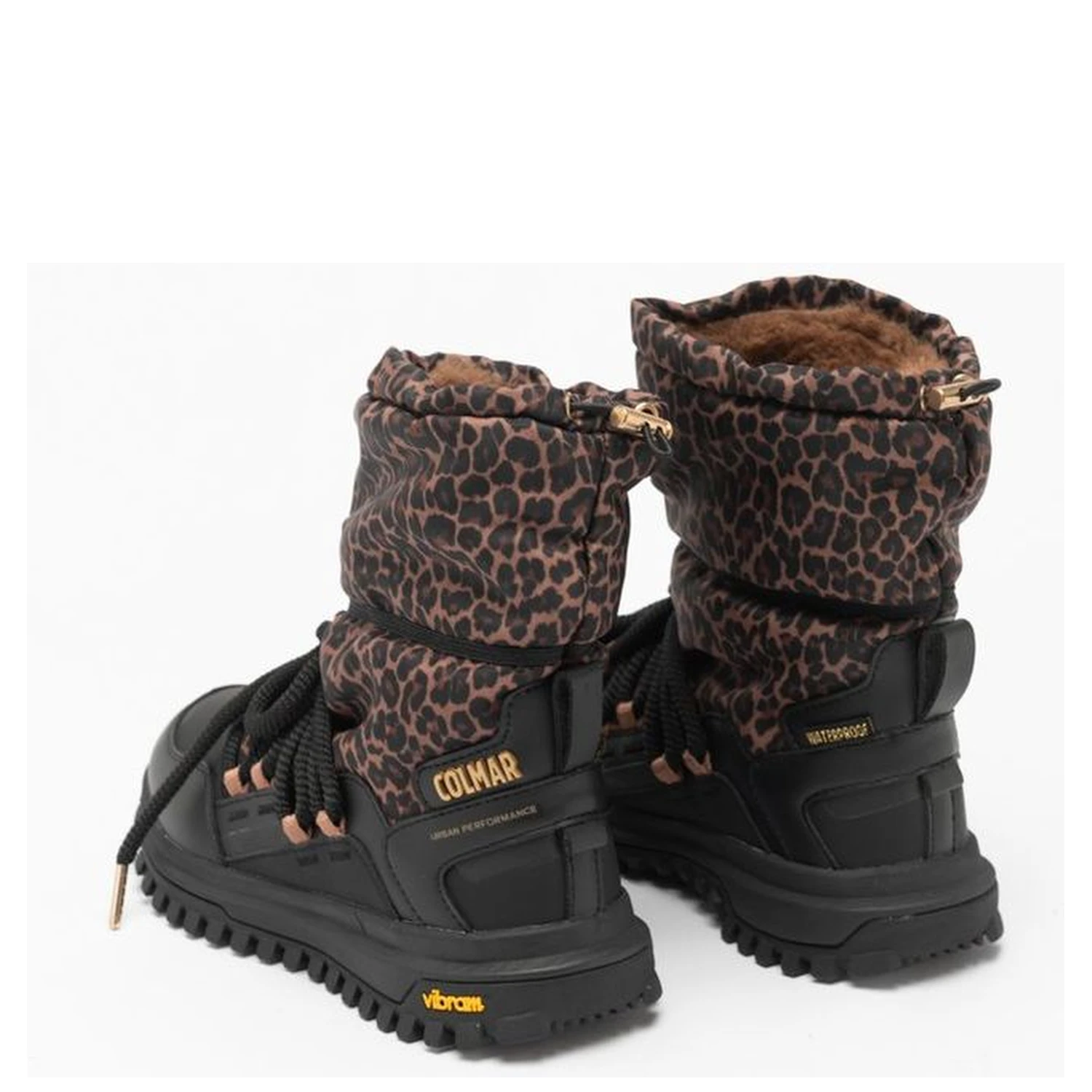 Black Polyester Ankle Boots