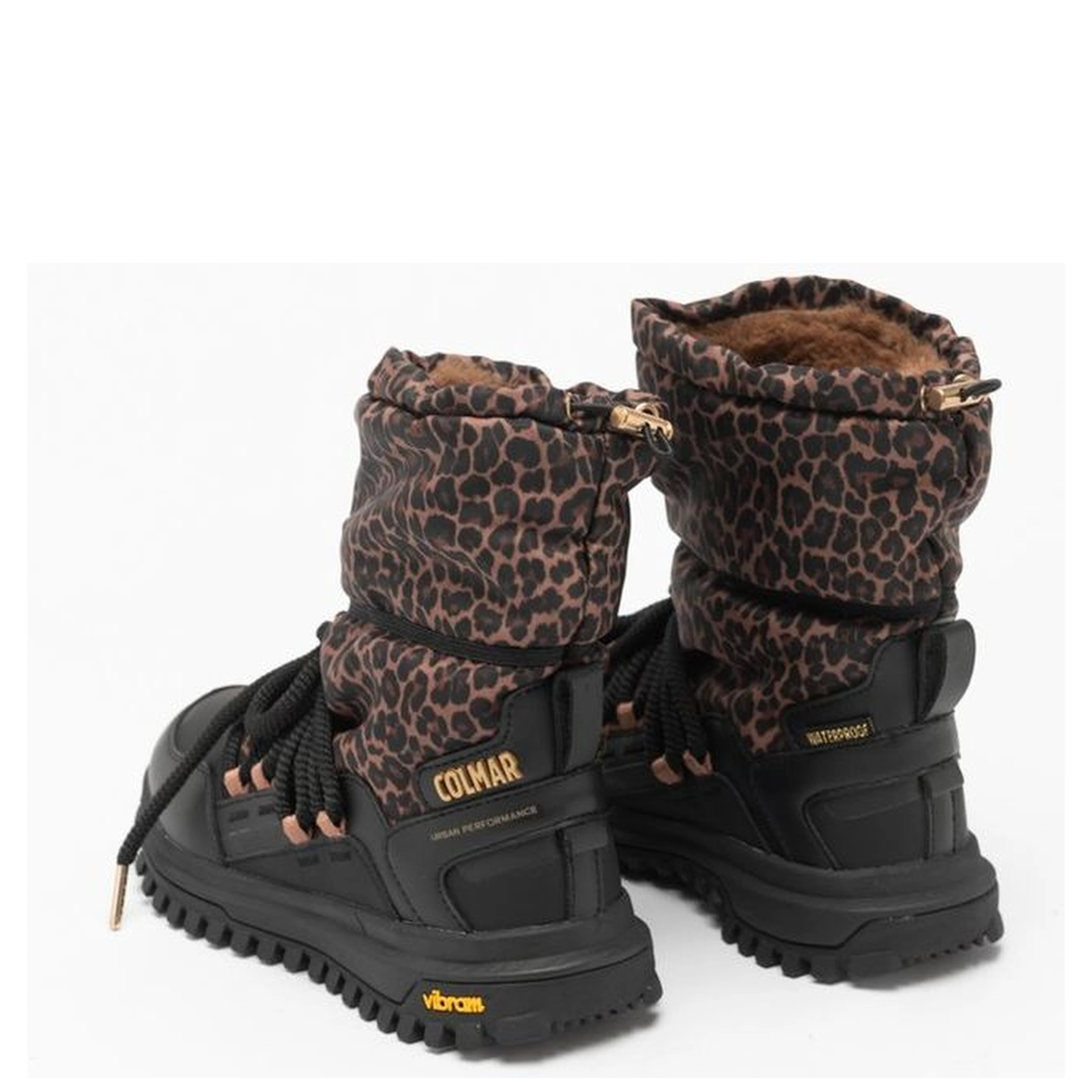 Black Polyester Ankle Boots
