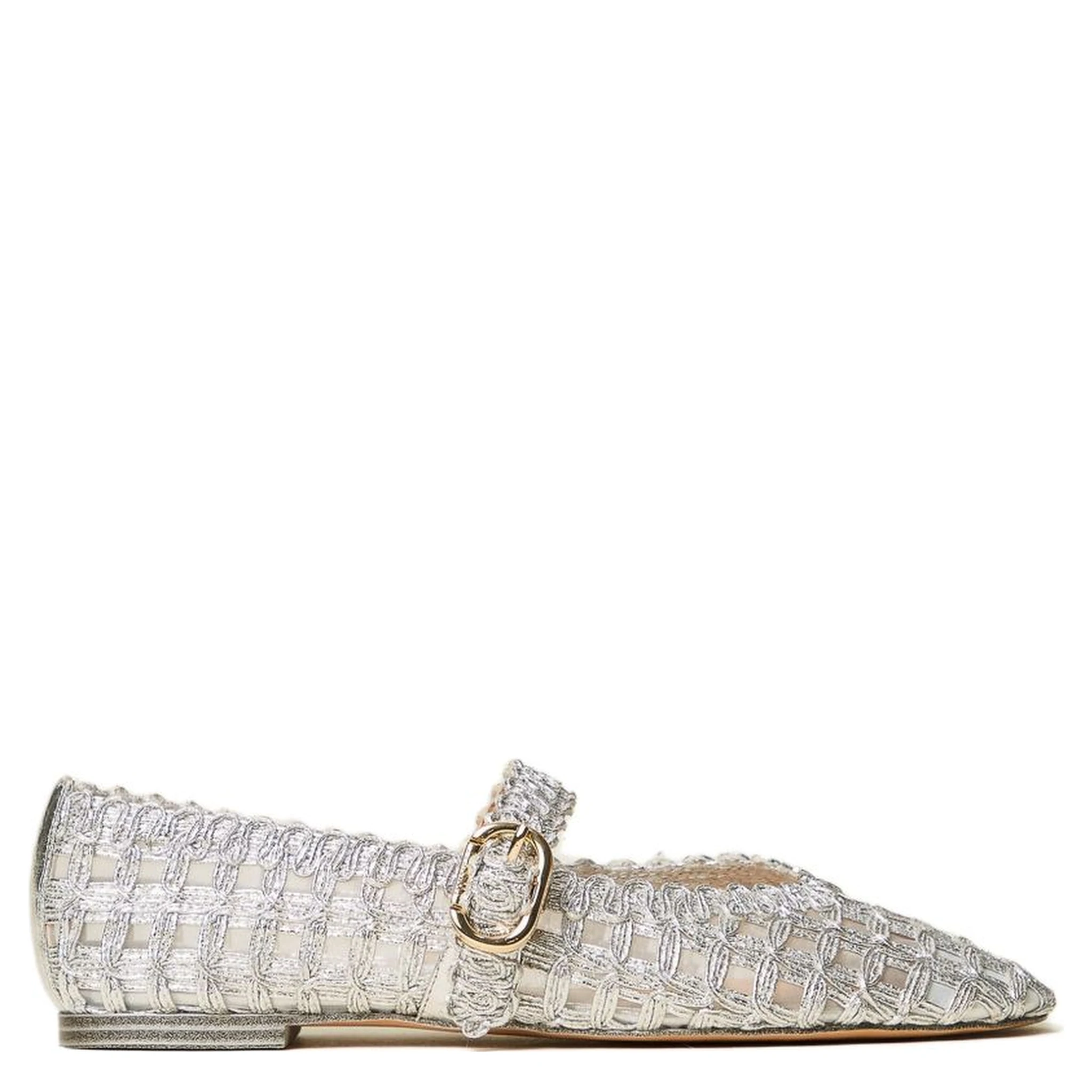Twin-set Flat shoes Silver