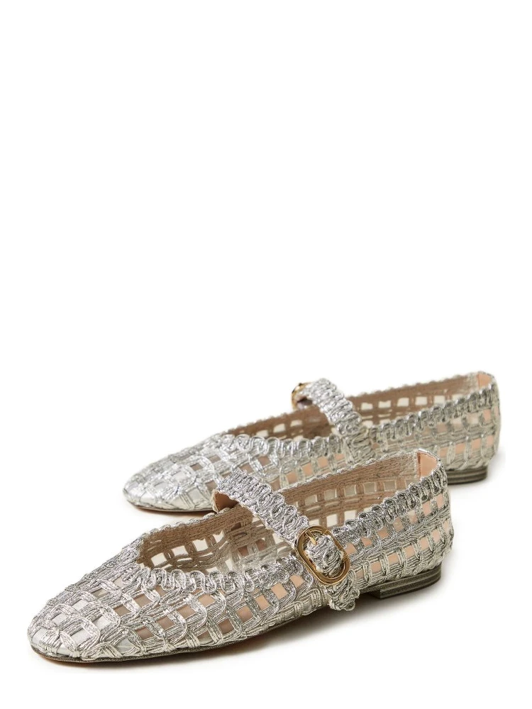 Twin-set Flat shoes Silver alternative