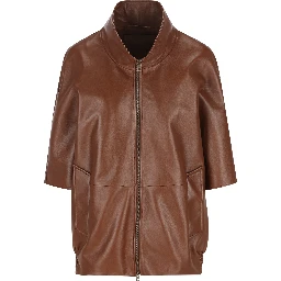 Balenciaga Jackets Brown