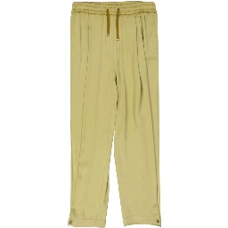 Bicolor Acetate Casual Pants